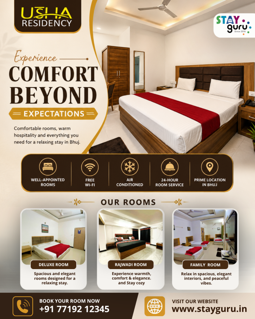 StayGuru hotel room with comfortable bed and premium interior