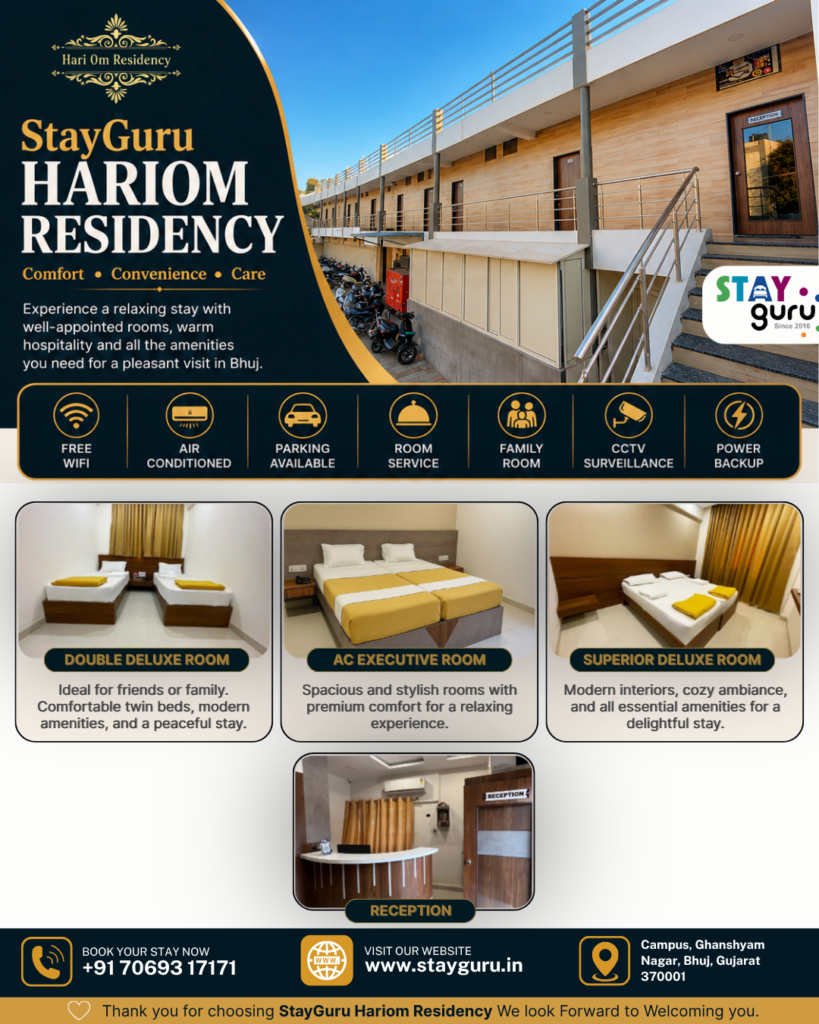 Modern StayGuru hotel room with comfortable bedding and elegant interior