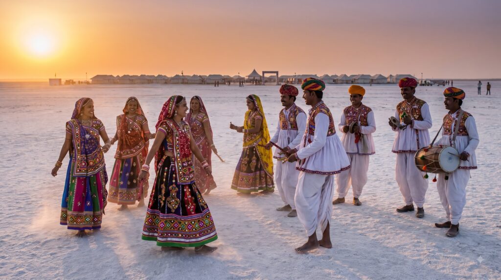 Rann Utsav 2026 traditional Kutchi folk dance in Kutch